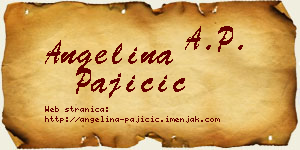 Angelina Pajičić vizit kartica